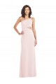 Rose Trompette Crêpe Stretch Longue Formelles Robes demoiselle d'honneur / Robes de soirée / Robes de bal à Bas Prix
