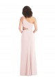 Rose Trompette Crêpe Stretch Longue Formelles Robes demoiselle d'honneur / Robes de soirée / Robes de bal à Bas Prix