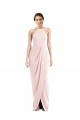 Rose Trompette Licou Crêpe Stretch Longue Robes demoiselle d'honneur / Robes de bal à Bas Prix
