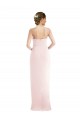 Rose Trompette Licou Crêpe Stretch Longue Robes demoiselle d'honneur / Robes de bal à Bas Prix