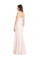 Rose Trompette Sans bretelle Crêpe Stretch Longue Robes demoiselle d'honneur / Robes de bal à Bas Prix