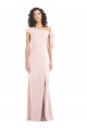 Rose Trompette Épaule Dénudée Crêpe Stretch Longue Formelles Robes demoiselle d'honneur / Robes de soirée / Robes de bal à Bas Prix