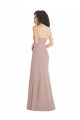 Rose poussiéreux Sirène Sans bretelle Crêpe Stretch Longue Formelles Robes demoiselle d'honneur / Robes de soirée / Robes de bal à Bas Prix