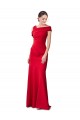 Rouge Sirène Crêpe Stretch Longue Formelles Robes demoiselle d'honneur / Robes de soirée / Robes de bal à Bas Prix