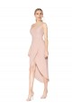 Sirène Bretelles spaghetti Crêpe Stretch Courte Asymétrique Robes demoiselle d'honneur / Robes de soirée / Robes de cocktail à Bas Prix