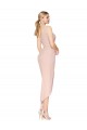Sirène Bretelles spaghetti Crêpe Stretch Courte Asymétrique Robes demoiselle d'honneur / Robes de soirée / Robes de cocktail à Bas Prix