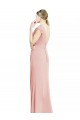 Sirène Col Bateau Col Haut Mousseline Longue Robes demoiselle d'honneur à Bas Prix