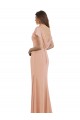 Sirène Col Bateau Col Haut Mousseline Longue Robes demoiselle d'honneur / Robes de bal à Bas Prix