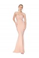 Sirène Col Haut Crêpe Stretch Longue Formelles Robes demoiselle d'honneur / Robes de soirée / Robes de bal à Bas Prix