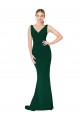 Sirène Col V Crêpe Stretch Longue Formelles Robes demoiselle d'honneur / Robes de soirée / Robes de bal à Bas Prix