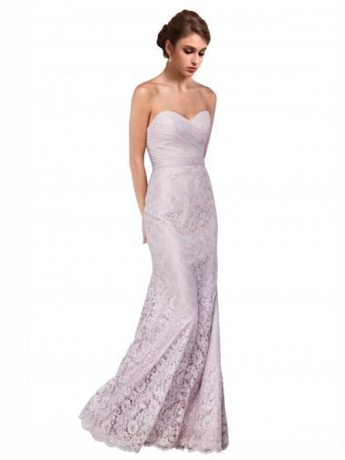 Sirène Dentelle Longue Robes demoiselle d'honneur / Robes de bal à Bas Prix
