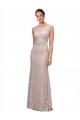 Sirène Illusion Scoop Dentelle Longue Robes demoiselle d'honneur / Robes de bal à Bas Prix