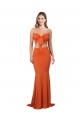 Sirène Sans bretelle Spandex Longue Formelles Robes demoiselle d'honneur / Robes de soirée / Robes de bal à Bas Prix
