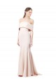 Sirène Épaule Dénudée Col Haut Crêpe Stretch Longue Formelles Robes demoiselle d'honneur / Robes de soirée / Robes de bal à Bas Prix