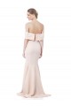 Sirène Épaule Dénudée Col Haut Crêpe Stretch Longue Formelles Robes demoiselle d'honneur / Robes de soirée / Robes de bal à Bas Prix