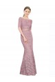 Sirène Épaule Dénudée Dentelle Longue Robes demoiselle d'honneur / Robes de bal à Bas Prix