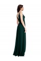 Trapèze Col V Crêpe Stretch Longue Formelles Robes demoiselle d'honneur / Robes de soirée / Robes de bal à Bas Prix