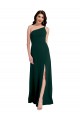 Trapèze Crêpe Stretch Longue Formelles Robes demoiselle d'honneur / Robes de soirée / Robes de bal à Bas Prix