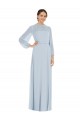 Trapèze Sans bretelle Mousseline Longue Formelles Robes demoiselle d'honneur / Robes de soirée à Bas Prix