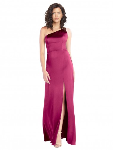 Trapèze Satiné Stretch Longue Formelles Robes demoiselle d'honneur / Robes de soirée / Robes de bal à Bas Prix