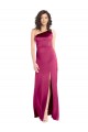 Trapèze Satiné Stretch Longue Formelles Robes demoiselle d'honneur / Robes de soirée / Robes de bal à Bas Prix