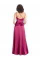 Trapèze Satiné Stretch Longue Formelles Robes demoiselle d'honneur / Robes de soirée / Robes de bal à Bas Prix