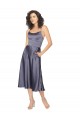 Trapèze Scoop midi Satiné Soyeux Courte Robes demoiselle d'honneur / Robes de bal / Robes de cocktail à Bas Prix