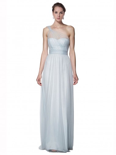 Trapèze Tulle Longue Robes demoiselle d'honneur à Bas Prix