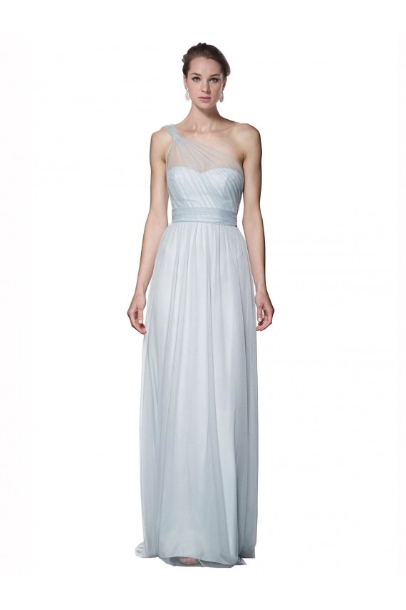 Trapèze Tulle Longue Robes demoiselle d'honneur à Bas Prix