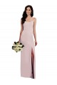 Trompette Bretelles spaghetti Crêpe Stretch Longue Formelles Robes demoiselle d'honneur / Robes de soirée / Robes de bal à Bas Prix