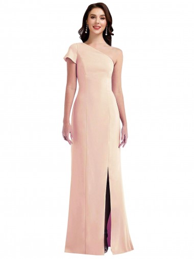 Trompette Crêpe Stretch Longue Formelles Robes demoiselle d'honneur / Robes de soirée / Robes de bal à Bas Prix