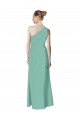 Vert de jade Trapèze Mousseline Longue Robes demoiselle d'honneur à Bas Prix