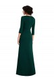 Vert foncé Trompette Col V Spandex Longue Formelles Robes demoiselle d'honneur / Robes de soirée / Robes de bal à Bas Prix