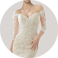 Ivoire Robes de mariée à Bas Prix