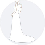 Traîne mi-longue Robes de mariée à Bas Prix