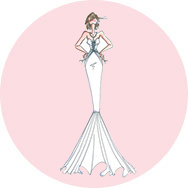 Sirène Robes de mariée à Bas Prix