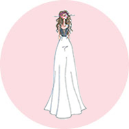 Trapèze Robes de mariée à Bas Prix
